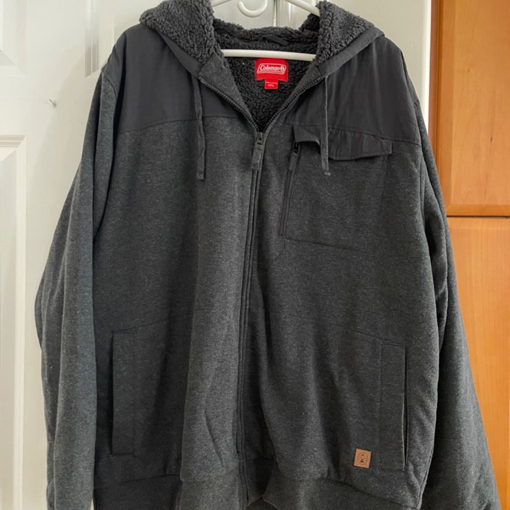 Coleman Gray Nice Jacket with a hood XXL